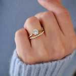 0.23 CT Round Half Eternity Lab Grown Diamond Wedding Band