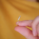 0.23 CT Round Half Eternity Lab Grown Diamond Wedding Band
