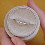 0.23 CT Round Half Eternity Lab Grown Diamond Wedding Band
