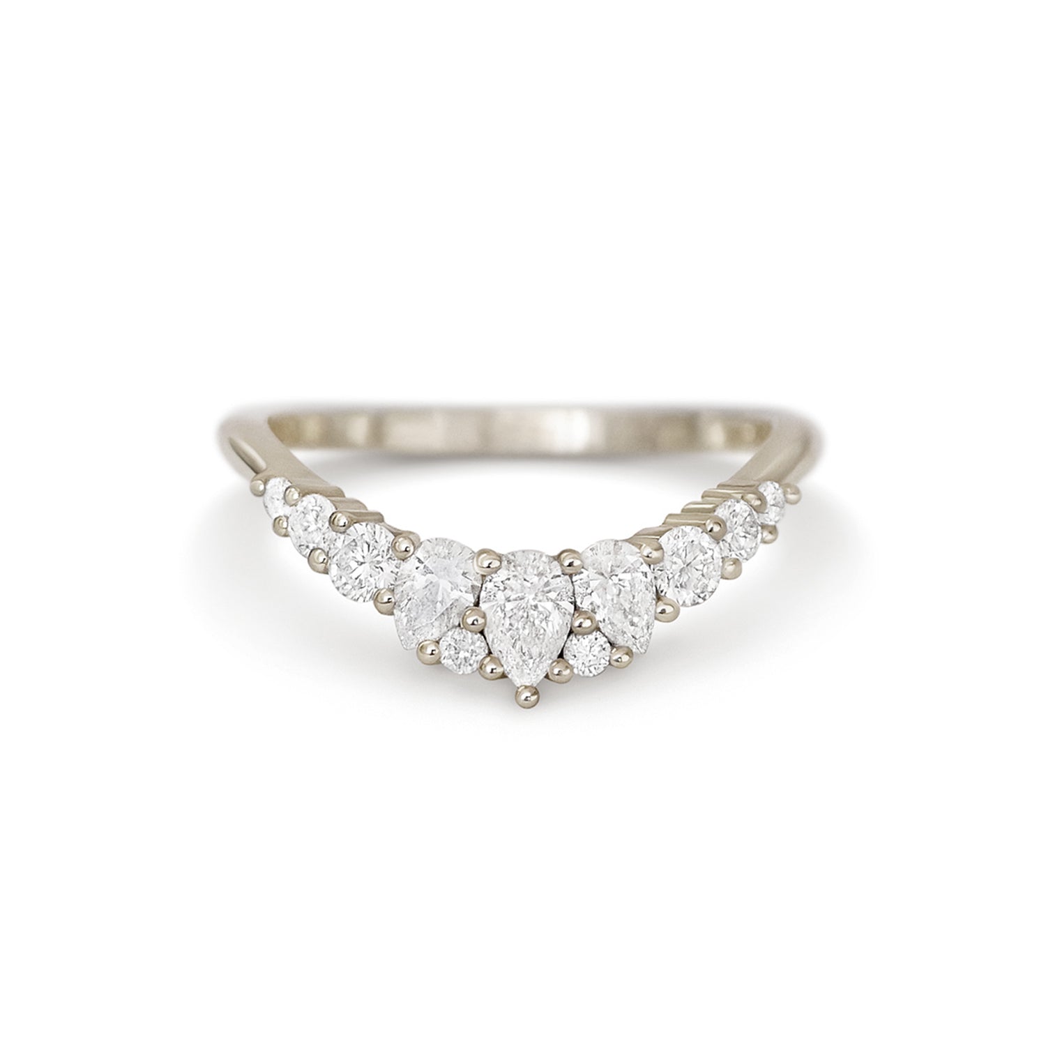 0.23 CT Round Half Eternity Lab Grown Diamond Wedding Band