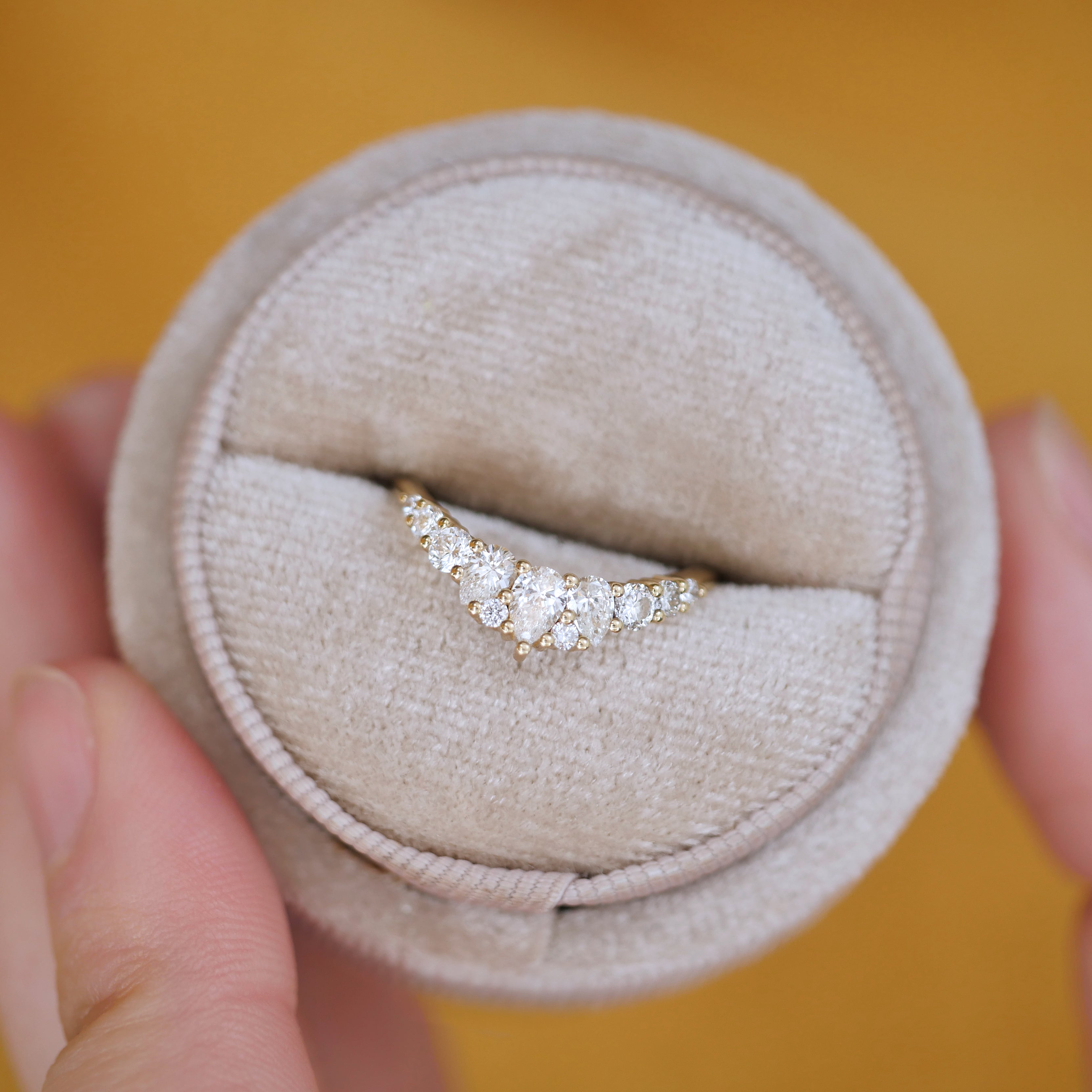 0.23 CT Round Half Eternity Lab Grown Diamond Wedding Band