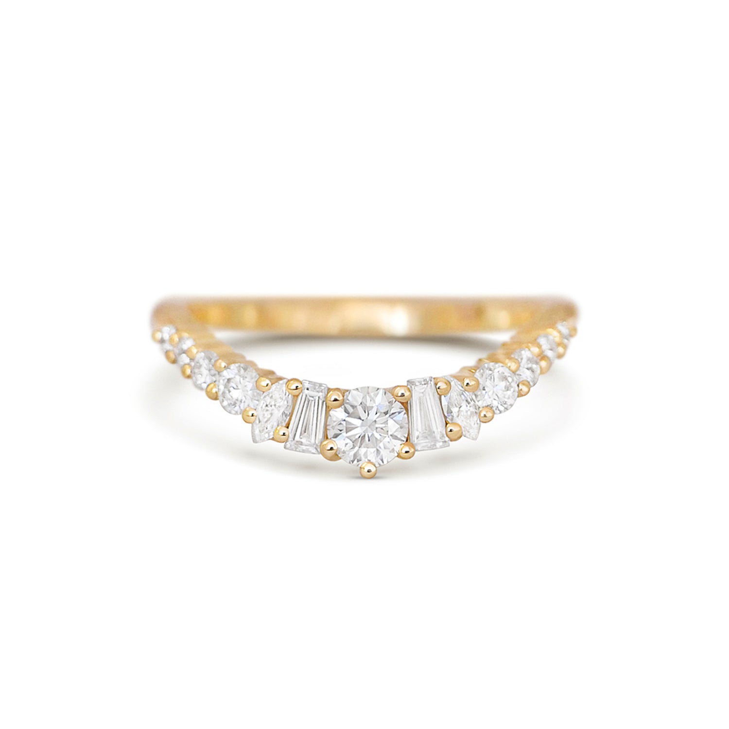 0.23 CT Round Half Eternity Lab Grown Diamond Wedding Band