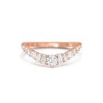 0.23 CT Round Half Eternity Lab Grown Diamond Wedding Band