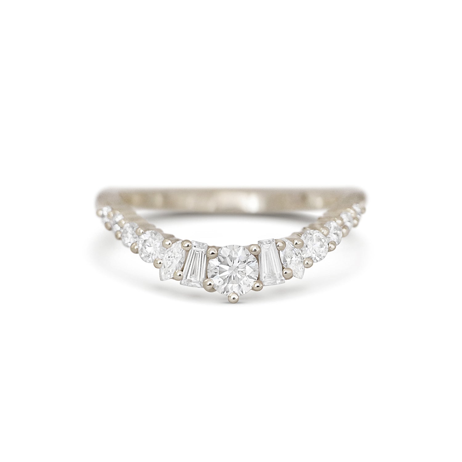 0.23 CT Round Half Eternity Lab Grown Diamond Wedding Band