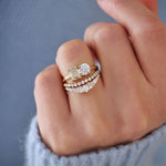 0.23 CT Round Half Eternity Lab Grown Diamond Wedding Band