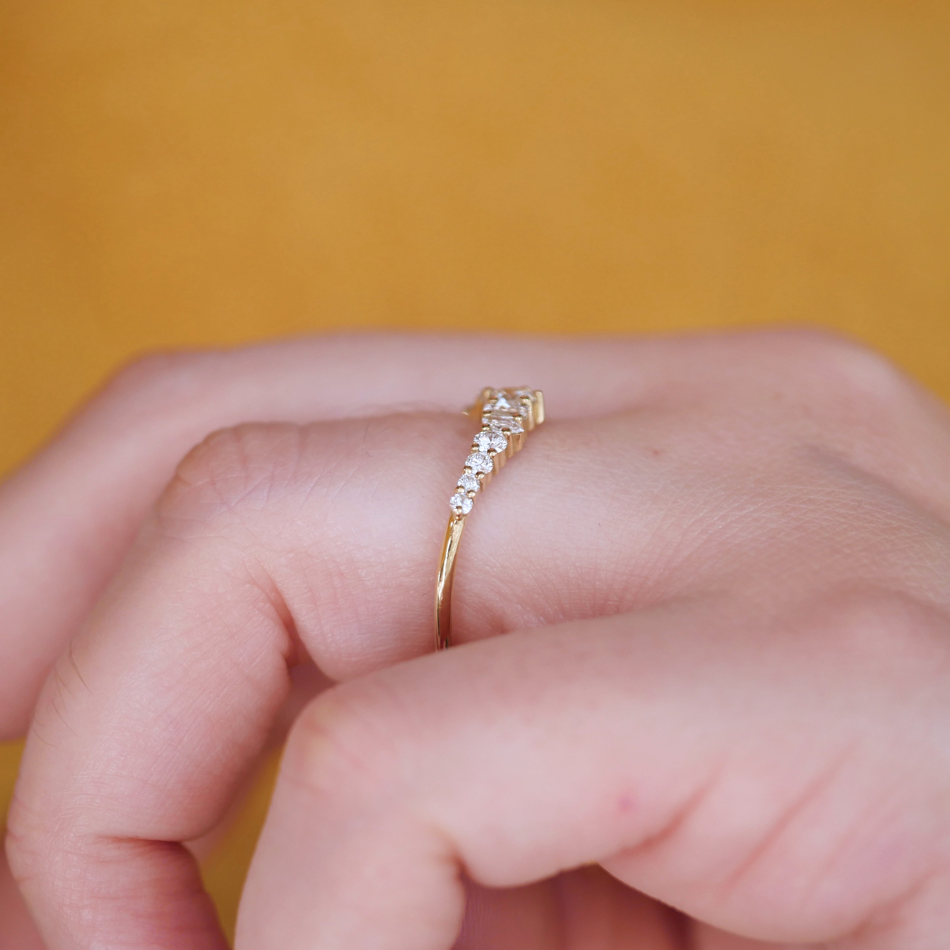 0.23 CT Round Half Eternity Lab Grown Diamond Wedding Band