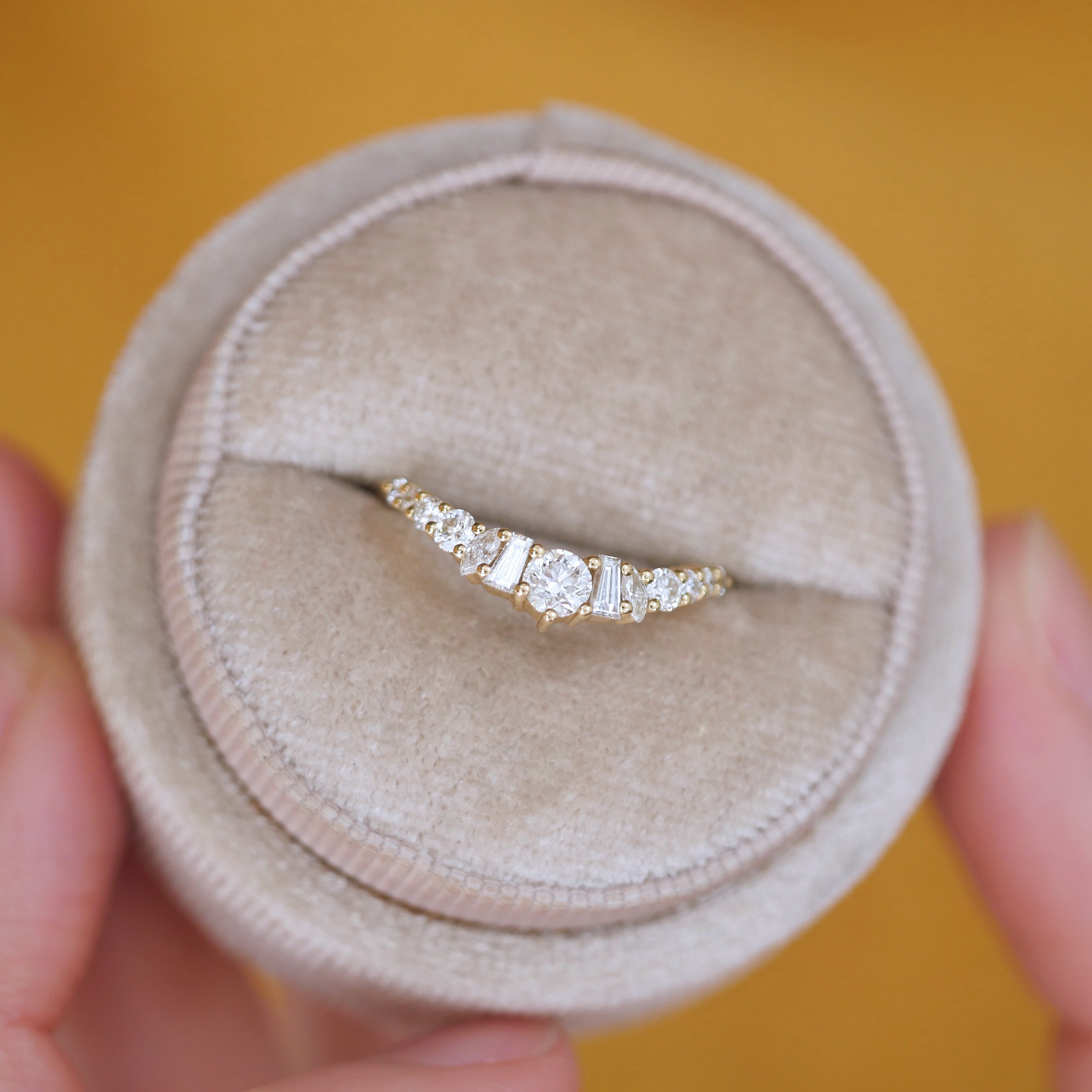 0.23 CT Round Half Eternity Lab Grown Diamond Wedding Band