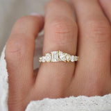 0.23 CT Round Half Eternity Lab Grown Diamond Wedding Band