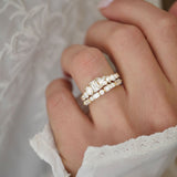 0.23 CT Round Half Eternity Lab Grown Diamond Wedding Band
