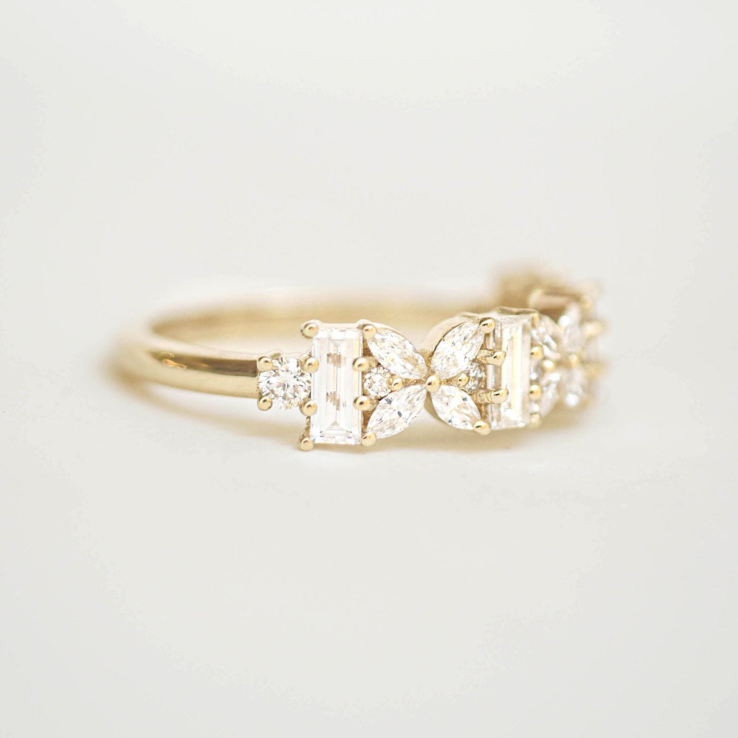 0.23 CT Round Half Eternity Lab Grown Diamond Wedding Band