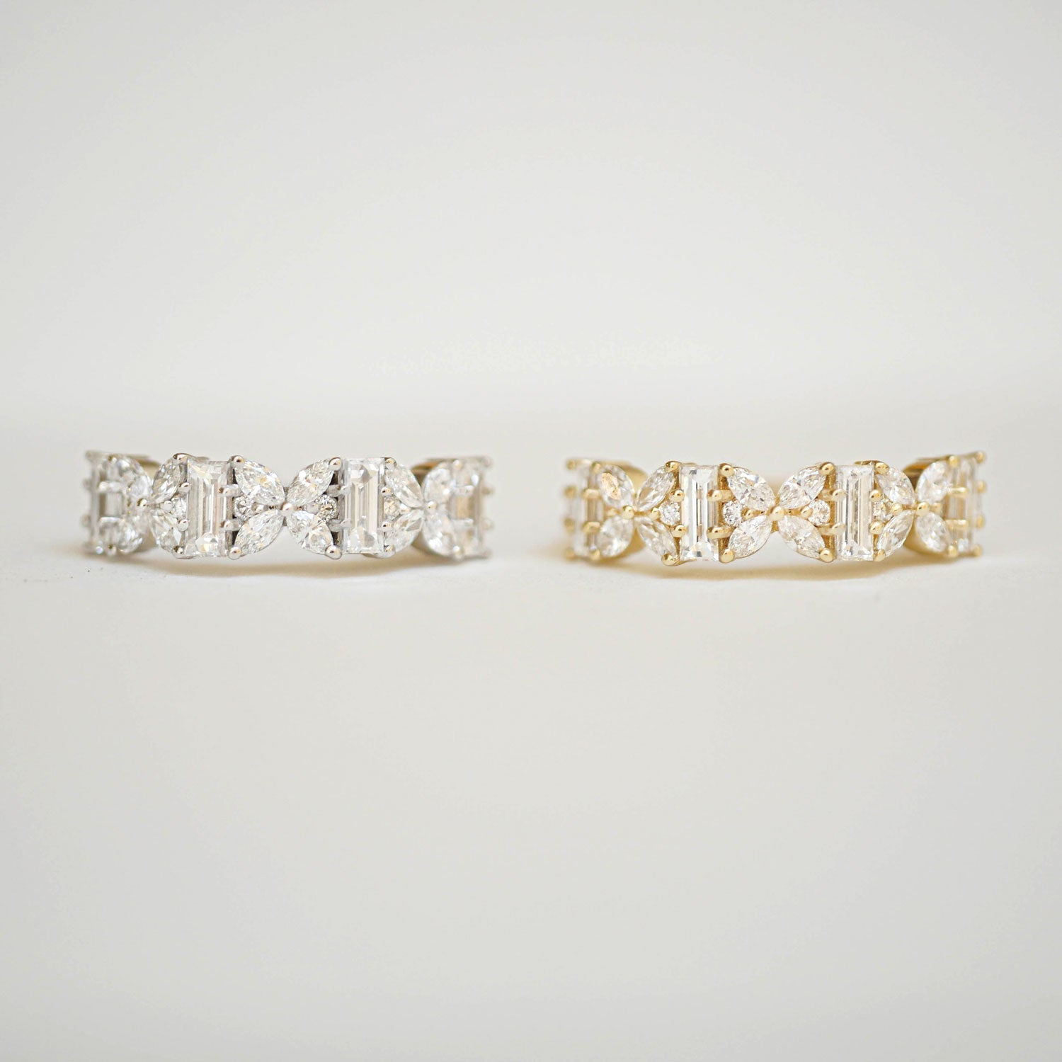 0.23 CT Round Half Eternity Lab Grown Diamond Wedding Band
