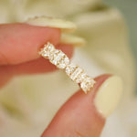 0.23 CT Round Half Eternity Lab Grown Diamond Wedding Band