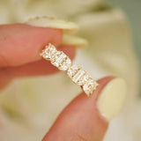 0.23 CT Round Half Eternity Lab Grown Diamond Wedding Band
