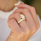 0.23 CT Round Half Eternity Lab Grown Diamond Wedding Band