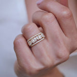 0.23 CT Round Half Eternity Lab Grown Diamond Wedding Band