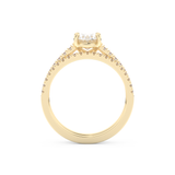 Oval Cut Moissanite Bridal Set with Pave Settings– 1.09 CT Center, 0.28 TCW Accents 11