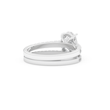Oval Cut Moissanite Bridal Set with Pave Settings– 1.09 CT Center, 0.28 TCW Accents 3
