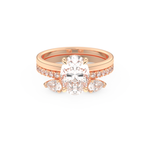 Oval Cut Moissanite Bridal Set with Solitaire Settings– 2.12 CT Center, 0.48 TCW Accents 13