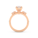 Oval Cut Moissanite Bridal Set with Solitaire Settings– 2.12 CT Center, 0.48 TCW Accents 17
