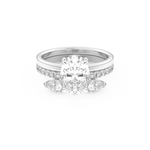 Oval Cut Moissanite Bridal Set with Solitaire Settings– 2.12 CT Center, 0.48 TCW Accents 1