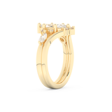 Marquise Cut Moissanite Bridal Set with Solitaire Settings– 1.08 CT Center, 0.32 TCW Accents 10