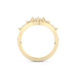 Marquise Cut Moissanite Bridal Set with Solitaire Settings– 1.08 CT Center, 0.32 TCW Accents 11