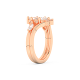 Marquise Cut Moissanite Bridal Set with Solitaire Settings– 1.08 CT Center, 0.32 TCW Accents 16