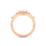 Marquise Cut Moissanite Bridal Set with Solitaire Settings– 1.08 CT Center, 0.32 TCW Accents 17