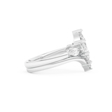 Marquise Cut Moissanite Bridal Set with Solitaire Settings– 1.08 CT Center, 0.32 TCW Accents 3