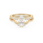 Marquise Cut Moissanite Bridal Set with Pave Settings– 1.08 CT Center, 0.85 TCW Accents 7