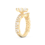 Marquise Cut Moissanite Bridal Set with Pave Settings– 1.08 CT Center, 0.85 TCW Accents 10