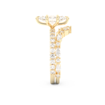Marquise Cut Moissanite Bridal Set with Pave Settings– 1.08 CT Center, 0.85 TCW Accents 12