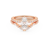 Marquise Cut Moissanite Bridal Set with Pave Settings– 1.08 CT Center, 0.85 TCW Accents 13