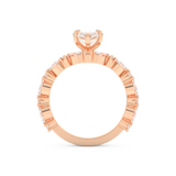 Marquise Cut Moissanite Bridal Set with Pave Settings– 1.08 CT Center, 0.85 TCW Accents 17