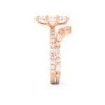 Marquise Cut Moissanite Bridal Set with Pave Settings– 1.08 CT Center, 0.85 TCW Accents 18