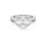 Marquise Cut Moissanite Bridal Set with Pave Settings– 1.08 CT Center, 0.85 TCW Accents 1
