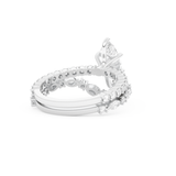Marquise Cut Moissanite Bridal Set with Pave Settings– 1.08 CT Center, 0.85 TCW Accents 3