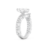 Marquise Cut Moissanite Bridal Set with Pave Settings– 1.08 CT Center, 0.85 TCW Accents 6
