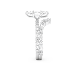 Marquise Cut Moissanite Bridal Set with Pave Settings– 1.08 CT Center, 0.85 TCW Accents 4