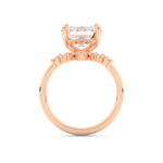Emerald Cut Moissanite Bridal Set with Solitaire Settings– 3.71 CT Center, 0.41 TCW Accents 17