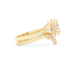 Princess Cut Moissanite Bridal Set with Cluster Settings– 1.72 CT Center, 0.47 TCW Accents 8