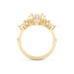 Princess Cut Moissanite Bridal Set with Cluster Settings– 1.72 CT Center, 0.47 TCW Accents 11