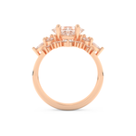 Princess Cut Moissanite Bridal Set with Cluster Settings– 1.72 CT Center, 0.47 TCW Accents 17