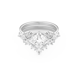 Princess Cut Moissanite Bridal Set with Cluster Settings– 1.72 CT Center, 0.47 TCW Accents 1
