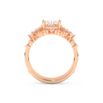 Oval Cut Moissanite Bridal Set with Cluster Settings– 1.67 CT Center, 0.45 TCW Accents 17