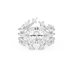 Oval Cut Moissanite Bridal Set with Cluster Settings– 1.67 CT Center, 0.45 TCW Accents 1