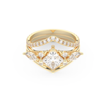 Princess Cut Moissanite Bridal Set with Cluster Settings  – 1.04 CT Center, 0.75 TCW Accents 7