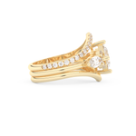 Princess Cut Moissanite Bridal Set with Cluster Settings  – 1.04 CT Center, 0.75 TCW Accents 8