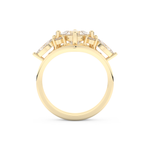 Princess Cut Moissanite Bridal Set with Cluster Settings  – 1.04 CT Center, 0.75 TCW Accents 11