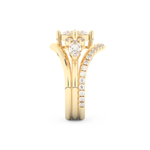 Princess Cut Moissanite Bridal Set with Cluster Settings  – 1.04 CT Center, 0.75 TCW Accents 12